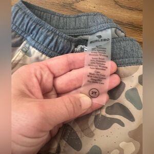 BURLEBO Gray and Tan Camo Shorts